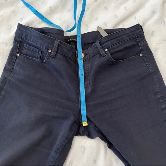 Massimo Dutti Dark Wash Mid-Rise Slim Fit Jeans – Timeless Essential, Size 10 - Picture 12 of 13